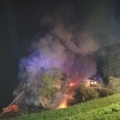 Brand landwirtschaftliches Gebäude