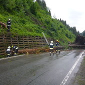 Unwettereinsatz B163 Wagrainer Straße