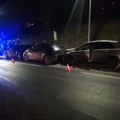 Aufräumarbeiten nach Verkehrsunfall